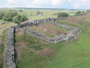 Roman milecastle at Cawfields on Hadrian's Wall