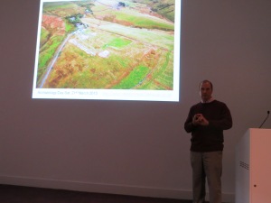 Norman Redhead talking about the recent work at Castleshaw Roman forts