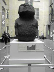 Moai Hava and Sam in the World Museum in Liverpool