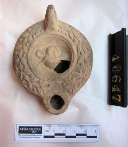 Roman mouse lamp in Manchester Museum collection